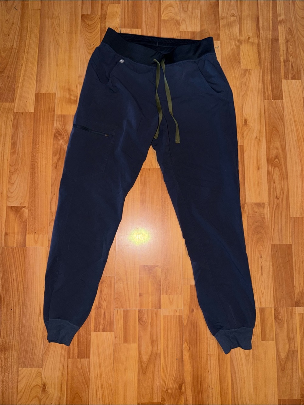 Figs Women’s Navy Joggers with Olive Drawstring